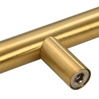 Handvatten 10 st 64 mm roestvrij staal goudkleurig 9