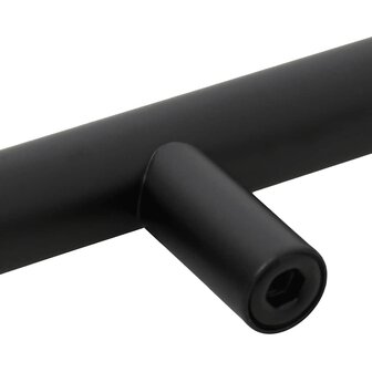 Handvatten 10 st 128 mm roestvrij staal zwart 9