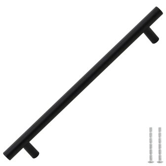 Handvatten 5 st 192 mm roestvrij staal zwart 3