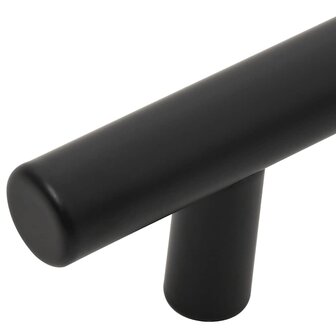 Handvatten 5 st 192 mm roestvrij staal zwart 8