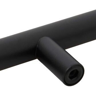 Handvatten 5 st 224 mm roestvrij staal zwart 9