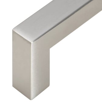 Handvatten 10 st 64 mm roestvrij staal zilverkleurig 9