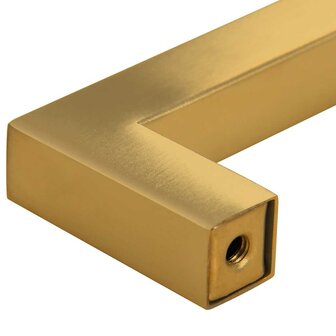 Handvatten 10 st 64 mm roestvrij staal goudkleurig 8