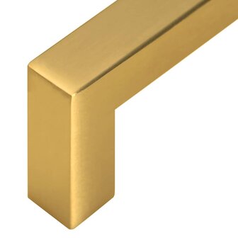 Handvatten 10 st 64 mm roestvrij staal goudkleurig 9