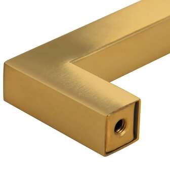 Handvatten 10 st 96 mm roestvrij staal goudkleurig 8