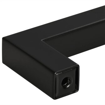 Handvatten 10 st 64 mm roestvrij staal zwart 8