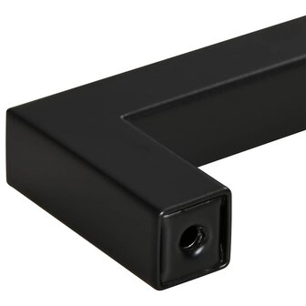Handvatten 5 st 224 mm roestvrij staal zwart 8