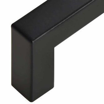 Handvatten 5 st 224 mm roestvrij staal zwart 9