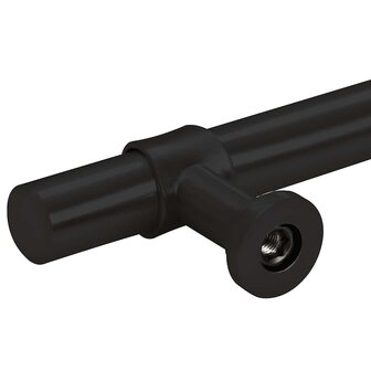 Handvatten 10 st 96 mm roestvrij staal zwart 9