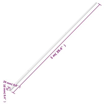 Kabelgoot 20x10 mm 10 m PVC 9