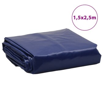 Dekzeil 650 g/m&sup2; 1,5x2,5 m blauw 8