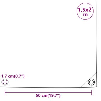 Dekzeil 650 g/m&sup2; 1,5x2 m wit 9