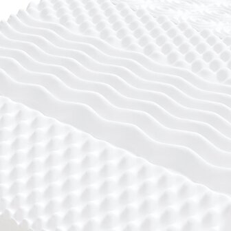 Schuimmatras 7 zones hardheid 20 ILD 100x200 cm wit 5