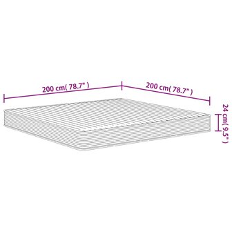 Schuimmatras middelzacht 200x200 cm 9