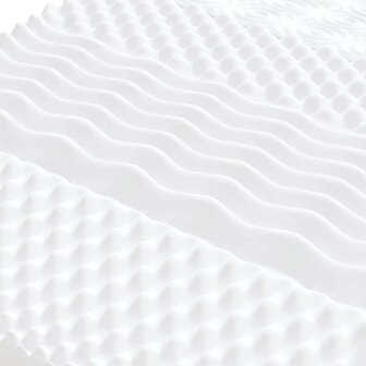 Schuimmatras 7 zones hardheid 20 ILD 90x210 cm wit 5
