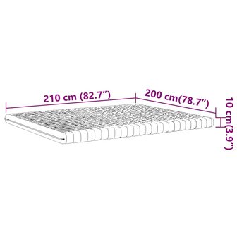 Schuimmatras 7 zones hardheid 20 ILD 200x210 cm wit 9