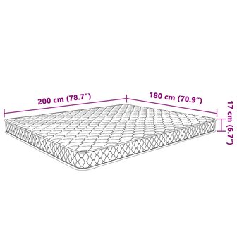 Matras 200x160x17 cm traagschuim  7