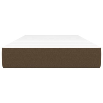 Pocketveringmatras 80x200x20 cm stof donkerbruin 3