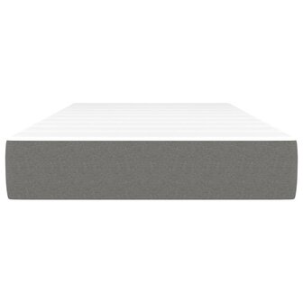 Pocketveringmatras 90x190x20 cm stof donkergrijs 3