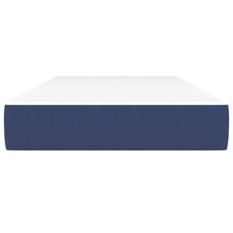 Pocketveringmatras 90x190x20 cm stof blauw 3