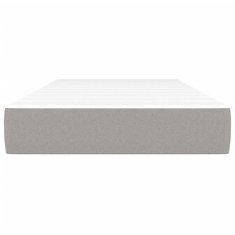 Pocketveringmatras 90x200x20 cm stof lichtgrijs 3