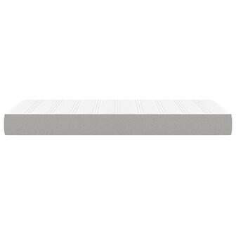 Pocketveringmatras 90x200x20 cm stof lichtgrijs 4