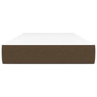 Pocketveringmatras 90x200x20 cm stof donkerbruin 3