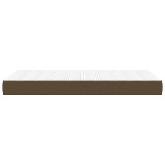 Pocketveringmatras 90x200x20 cm stof donkerbruin 4