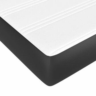 Pocketveringmatras 100x200x20 cm kunstleer zwart 5