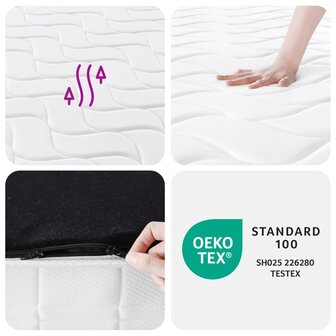 Pocketveringmatras middelhard-hard 80x200 cm 8