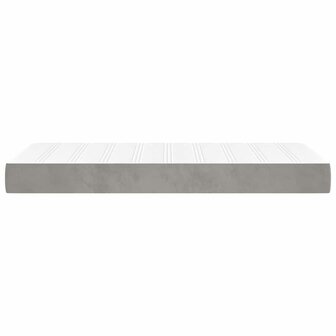 Pocketveringmatras voor kinderen 80x160 cm fluweel lichtgrijs 4