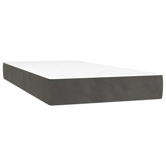 Pocketveringmatras voor kinderen 80x160 cm fluweel donkergrijs 2