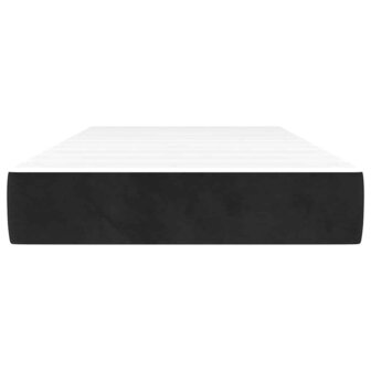 Pocketveringmatras 80x220x20 cm fluweel zwart 3