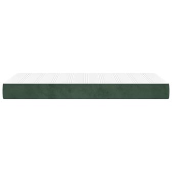 Pocketveringmatras 80x220x20 cm fluweel donkergroen 4
