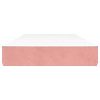 Pocketveringmatras 80x220x20 cm fluweel roze 3