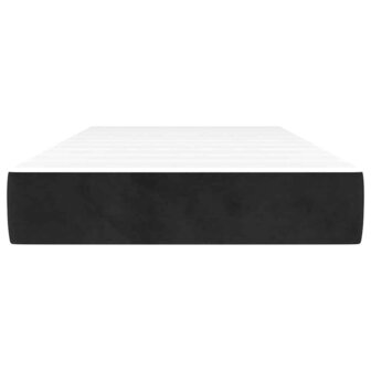Pocketveringmatras 90x220x20 cm fluweel zwart 3