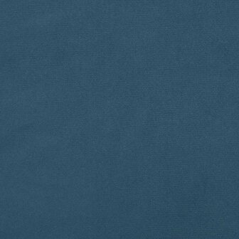 Pocketveringmatras 90x220x20 cm fluweel donkerblauw 6