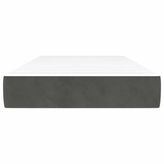 Pocketveringmatras 100x220x20 cm fluweel donkergrijs 3