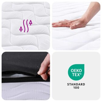 Binnenveringmatras middelhard 200x200 cm King Size 9