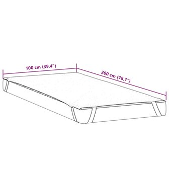 Matrasbeschermer waterdicht 100x200 cm wit 7