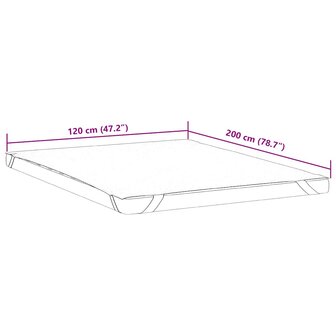 Matrasbeschermer waterdicht 120x200 cm wit 7