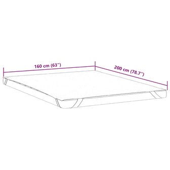 Matrasbeschermer waterdicht 160x200 cm wit 7