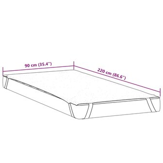 Matrasbeschermer waterdicht 90x220 cm wit 7