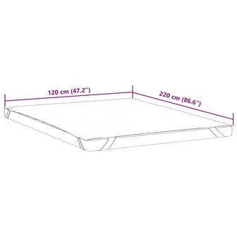 Matrasbeschermer waterdicht 120x220 cm wit 7