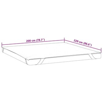 Matrasbeschermer waterdicht 200x220 cm wit 7