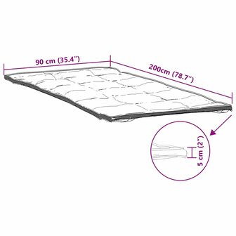 Matrasbeschermer 90x200 cm wit 7