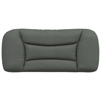 Hoofdbordkussen 80 cm stof donkergrijs 5