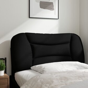 Hoofdbordkussen 80 cm stof zwart 3