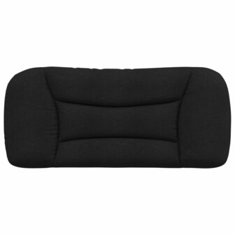Hoofdbordkussen 80 cm stof zwart 5