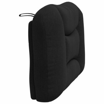 Hoofdbordkussen 80 cm stof zwart 6